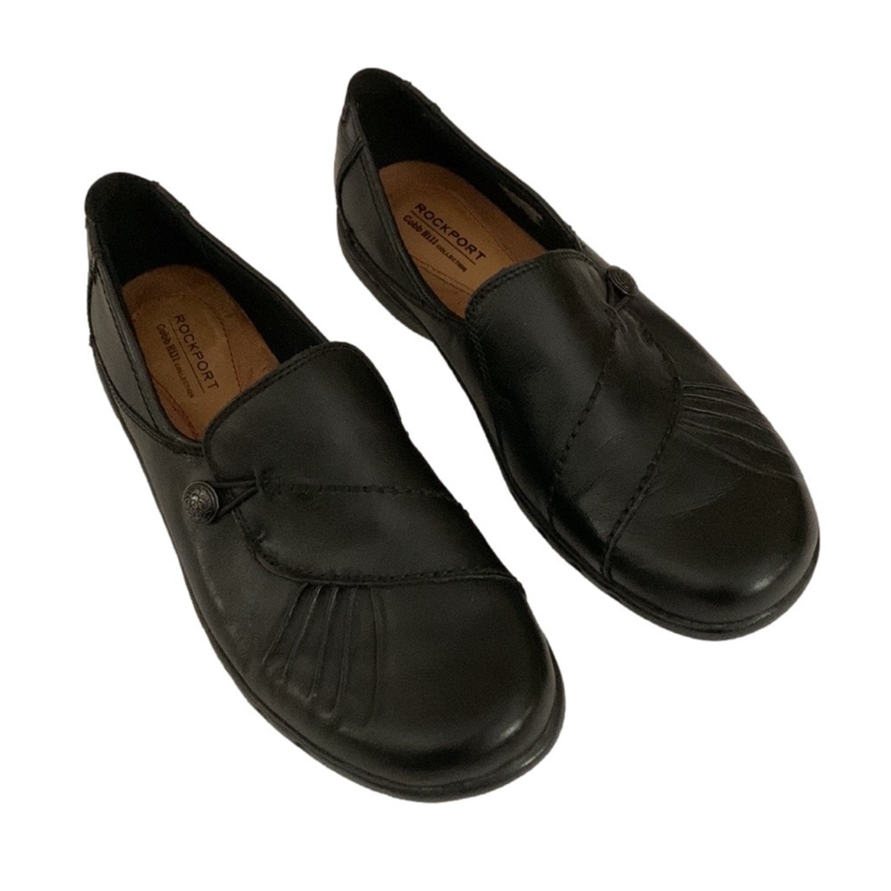 Rockport Cobb Hill Paulette Loafers, Size 8.5, Black Leather View 3